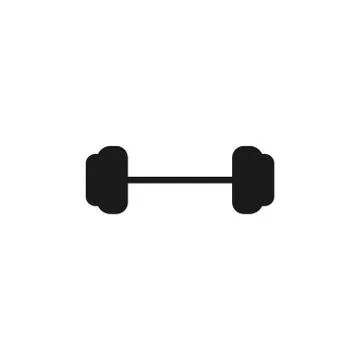 Barbells vector design template illustration Stock Illustration