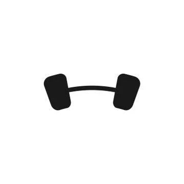 Barbells vector design template illustration Stock Illustration