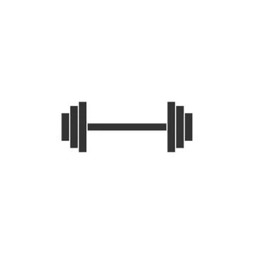 Barbells vector design template illustration Illustrazione stock