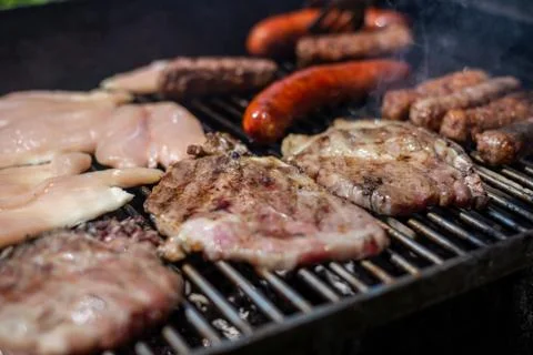 Barbeque - close-up Stock Photos