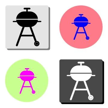 Barbeque. flat vector icon Stock Illustration