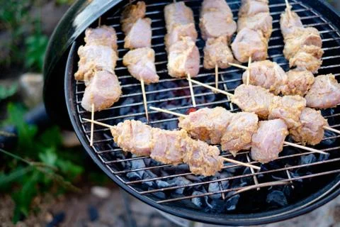 Barbeque on the grill Stock Photos