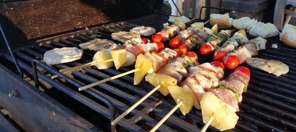 Barbeque on the grill. Stock Photos