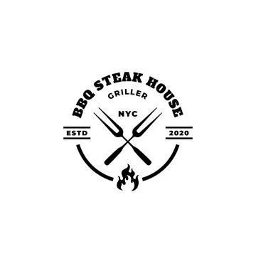 Barbeque logo Stock Illustration