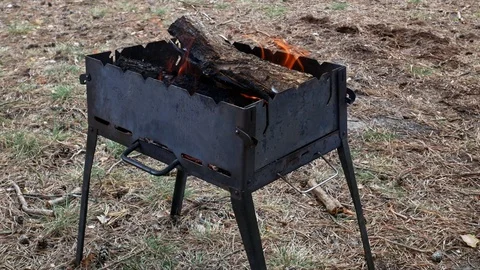 Barbeque meat cooking 4k Stock-Footage 106891388