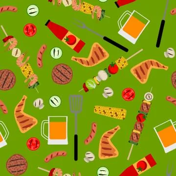 Barbeque party Stock Illustration