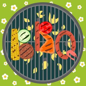 Barbeque party Ilustración de archivo