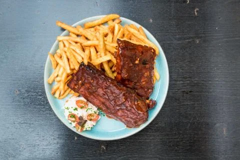 Barbeque ribs Stock Photos