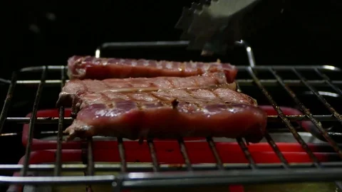 Barbeque Ribs, Shot On Phantom Flex Stock Footage 82971580