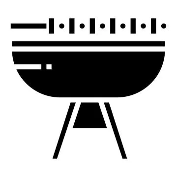 Barbeque Vector Icon Design Illustration Stock Illustration
