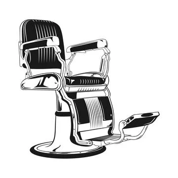 BARBER CHAIR Stock Illustration