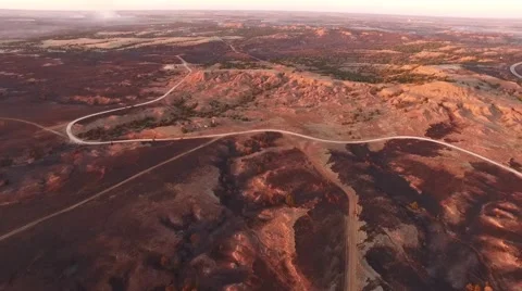 Barber County Fire - Aerial Far View Video stock 65257696