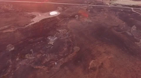 Barber County Fire - Aerial Shot Stock Footage 65257853
