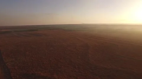 Barber County Fire - Aerial Slow Zoom Video stock 65257744