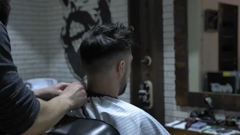 Barber finished his work Stock Footage 88224252