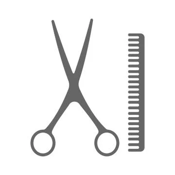 Barber icon vector logo, illustration, vector sign symbol for design. The Stock Illustration