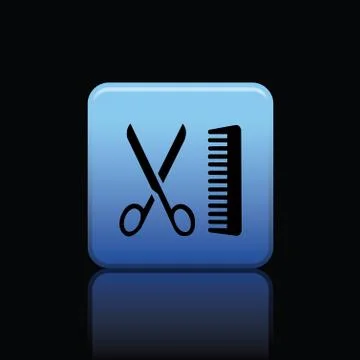 Barber icon web Stock Illustration