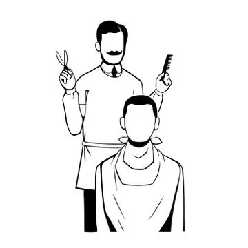 Barber Stock-Illustration