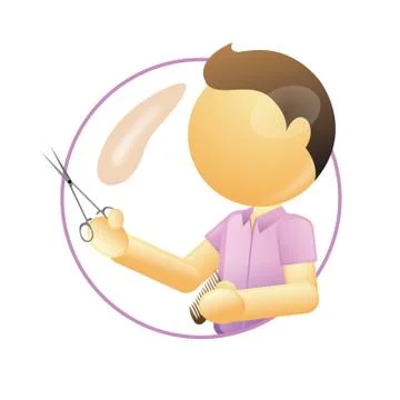 Barber Stock Illustration