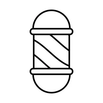 Barber Lamp Pole icon vector design templates simple and modern Stock Illustration