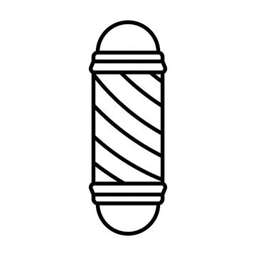 Barber Lamp Pole icon vector design templates simple and modern Stock Illustration