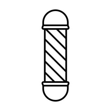 Barber Lamp Pole icon vector design templates simple and modern Stock Illustration