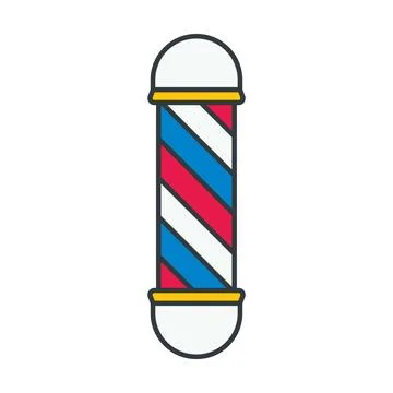 Barber Lamp Pole icon vector design templates simple and modern Stock Illustration
