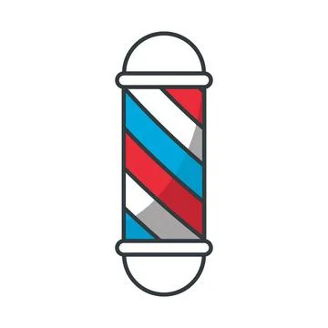 Barber Lamp Pole icon vector design templates simple and modern Stock Illustration