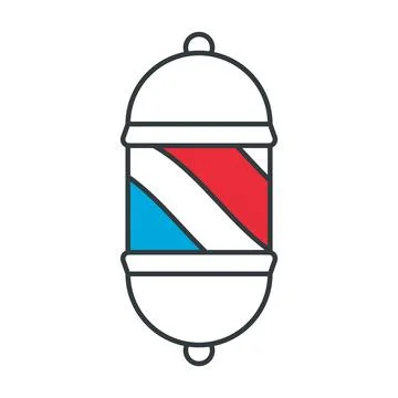 Barber Lamp Pole icon vector design templates simple and modern Stock Illustration