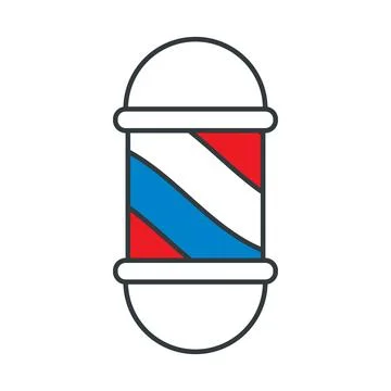 Barber Lamp Pole icon vector design templates simple and modern Stock Illustration