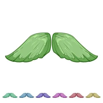 Barber moustaches cartoon vector graphic Stock Illustration