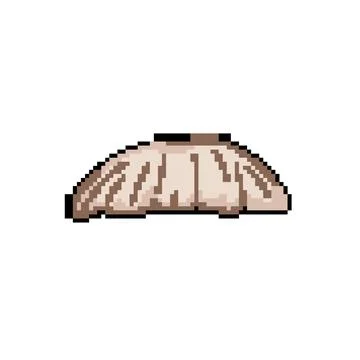 Barber moustaches pixel art vector illustration Stock Illustration