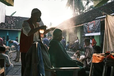 THE BARBER Stock Photos