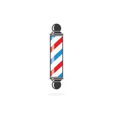 Barber pole  icon logo vector icon Stock-Illustration