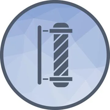 Barber Pole icon vector image. Stock Illustration