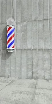 Barber pole Stock Illustration