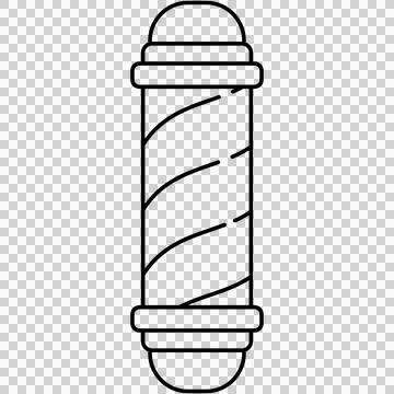 Barber pole Stock-Illustration