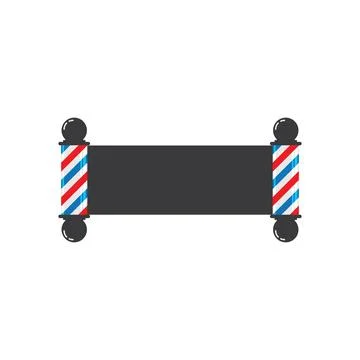 Barber pole logo Stock-Illustration