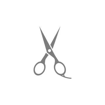 Barber Scissors vector icon Illustrazione stock