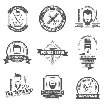 Barber Shop Emblem Illustration