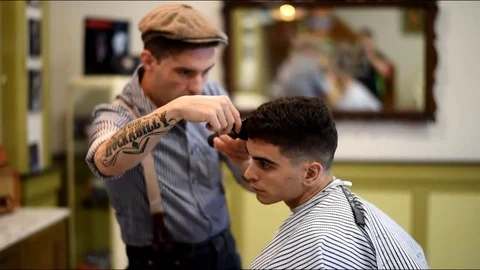Barber shop Stock Footage 77241174