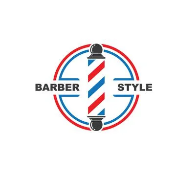 Barber shop icon logo vector icon Stock-Illustration