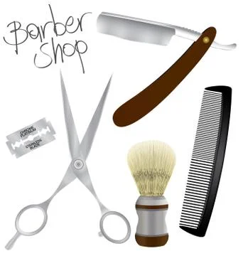 Barber shop Stock Illustration