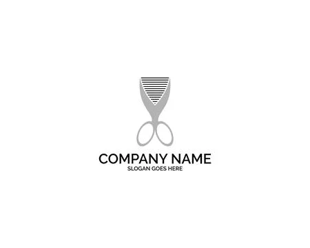 Barber shop logo design vector Stock Illustration
