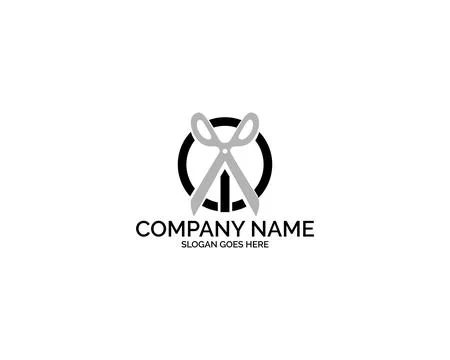 Barber shop logo design vector Stock Illustration