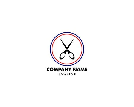 Barber shop logo design vector Stock Illustration