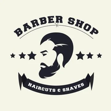 Barber shop logo graphic vector Illustration Stock Illustration