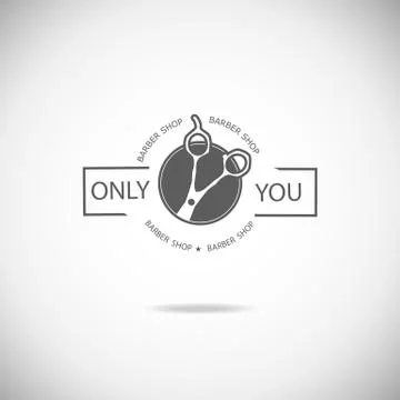 Barber shop logo Illustrazione stock