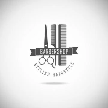 Barber shop logo Stock Illustration