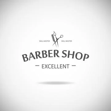 Barber shop logo Stock Illustration